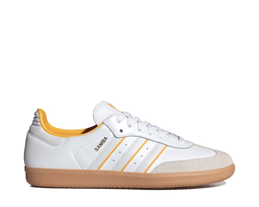 Adidas Samba OG Cloud White / Crystal White - Crew Yellow ID1479