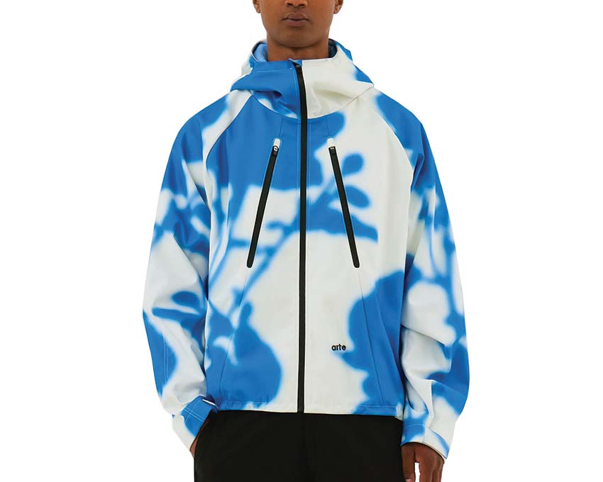 Arte Blue Flower Technical Jacket White / Blue AW24-160J