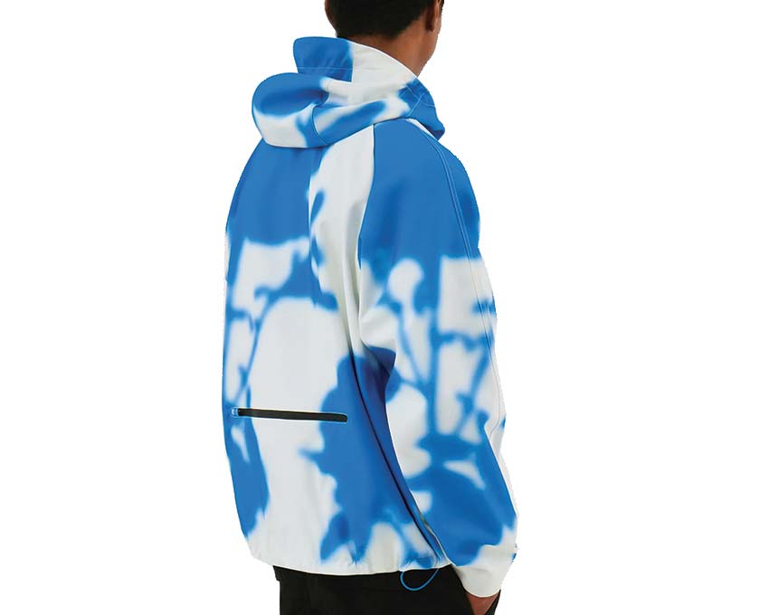 Arte Blue Flower Technical Jacket White / Blue AW24-160J