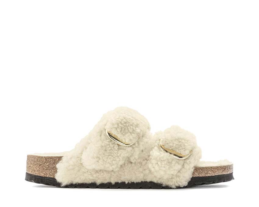 Birkenstock Arizona Big Buckle Fur Eggshell 1023130