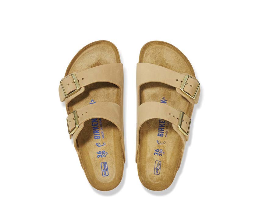 Birkenstock Arizona Soft Footbed Nubuck Sandcastle 1019016