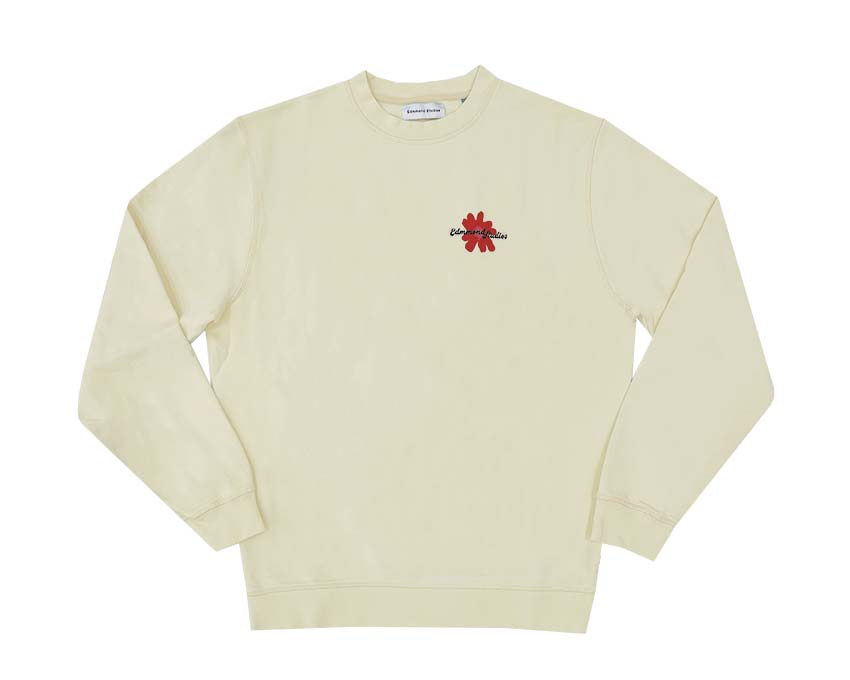 Edmmond Studios Botanic Sweatshirt Plain Beige 324-40-07050