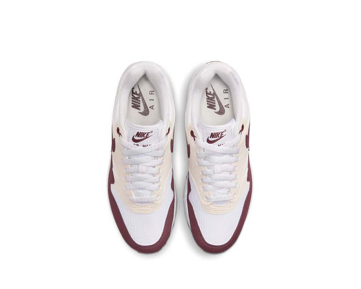 Nike Air Max 1 W White / Night Maroon - Phantom - Black DZ2628-114