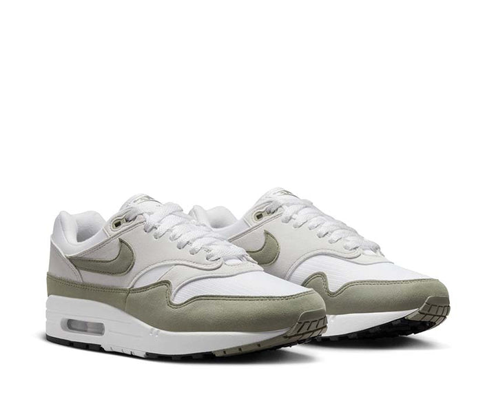 Nike Air Max 1 White / Light Army - Neutral Grey - Black DZ2628-112