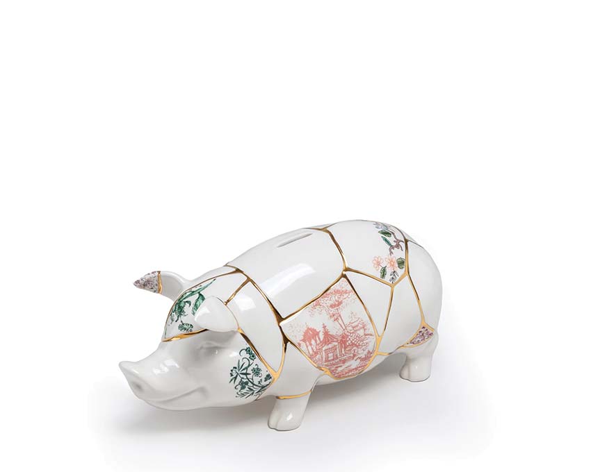 Seletti Kintsugi Piggy Bank 09942