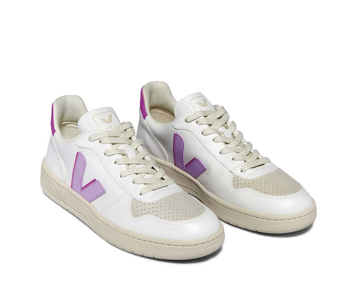 Veja V-10 CWL White / Orchid - Ultraviolet VW0703676A