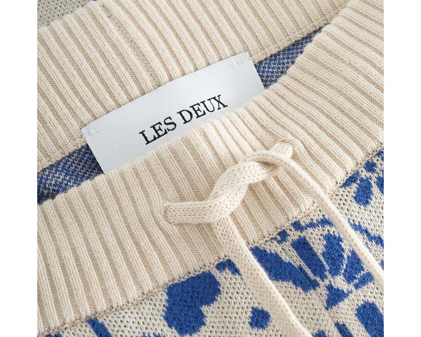 Les Deux Joaquin Jacquard zebra-patch shorts Womens Warm-Up Pants LDM531072