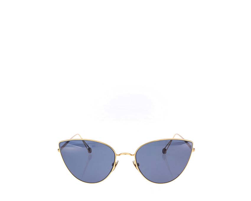 The Louenhide Leo Black Sunglasses Features Peony Gold