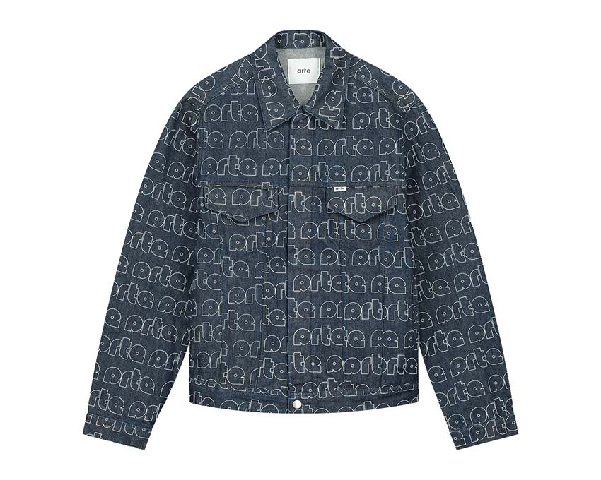 shanghai tang cotton jacket Blue / White SS23-082J