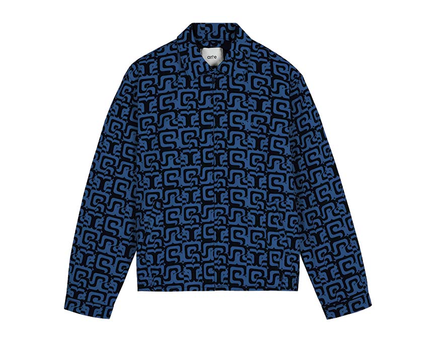 MONNALISA star-print cotton hoodie Navy / Blue AW23-072J