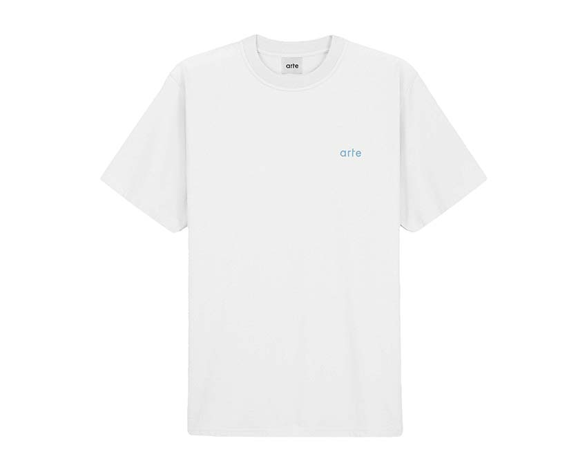 Arte T-Shirt mit Ketten-Print Schwarz White SS24-024T