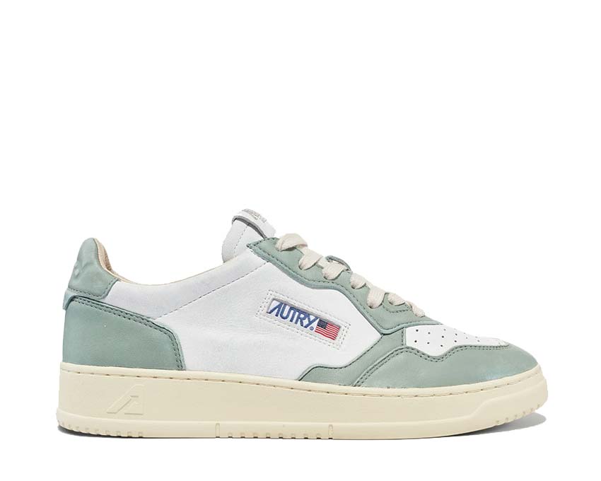 Autry 01 Low Goat / Wash White - Military AULWGH05