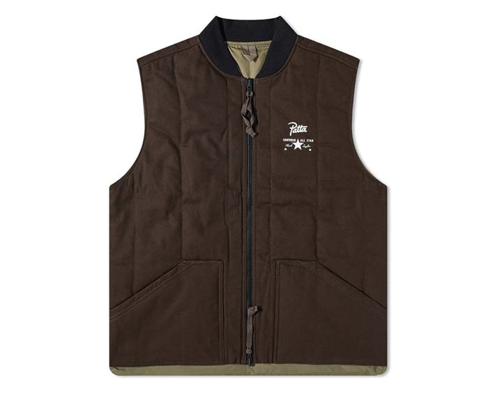 Converse Patta Utility Reversible Vest Dark Brown 10024665-A01