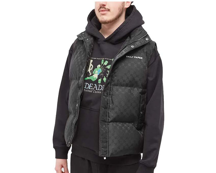 Daily Paper Pondo BodyWarm Vest Black Monogram 2311288