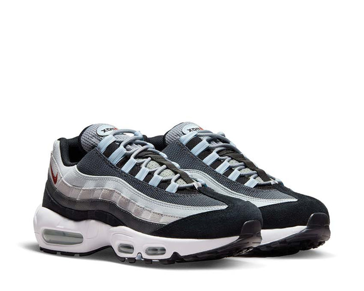 Nike Air Max 95 Wolf Grey / Rugged Orange - Black - Blue Tint DM0011-011