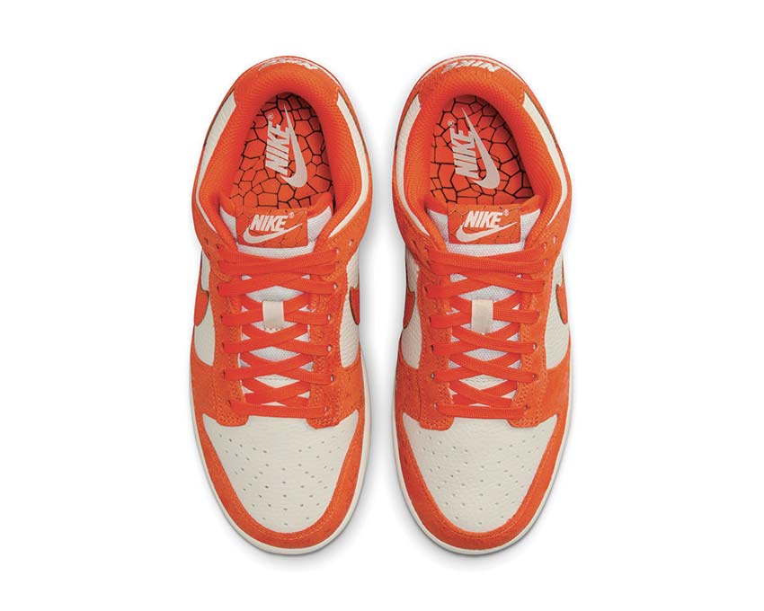 Nike Dunk Low Wmns Light Bone / Safety Orange - Laser Orange BRN FN7773-001