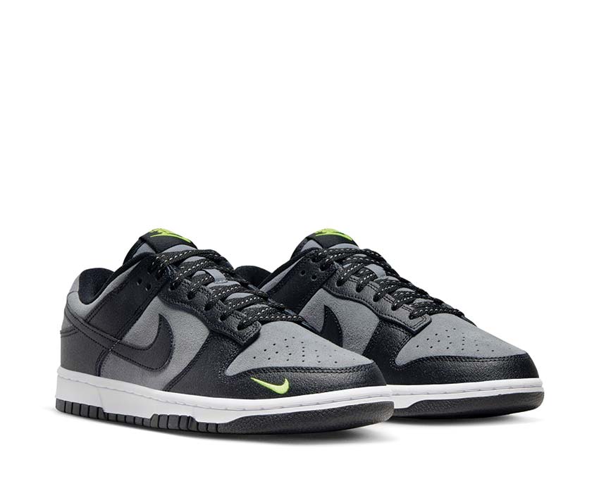 Nike Dunk Low Cool Grey / Black - Volt - Reflect Silver FQ2205-001