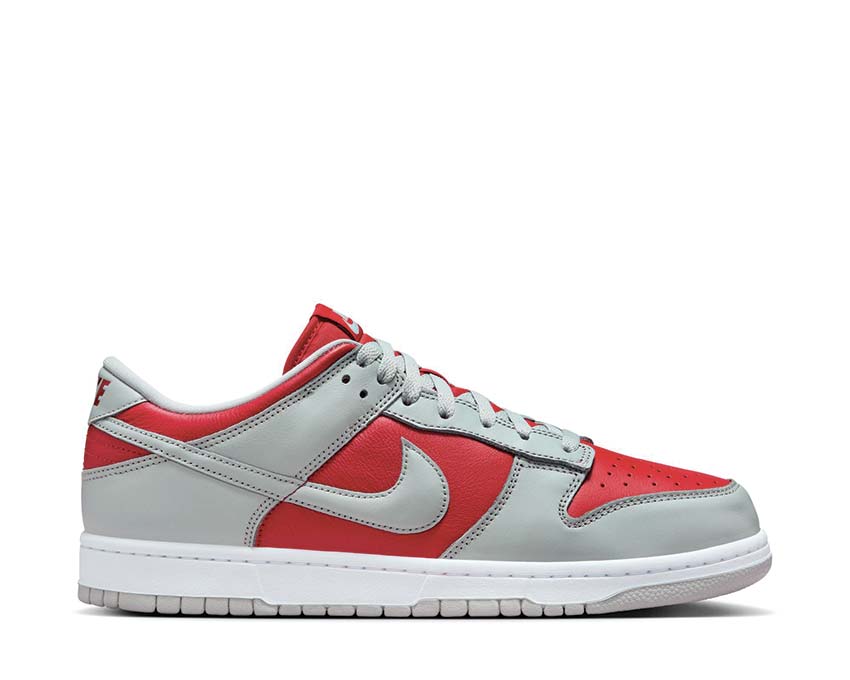off white x nike dunk low x fl skateboard shoes Varsity Red / Silver - White FQ6965-600
