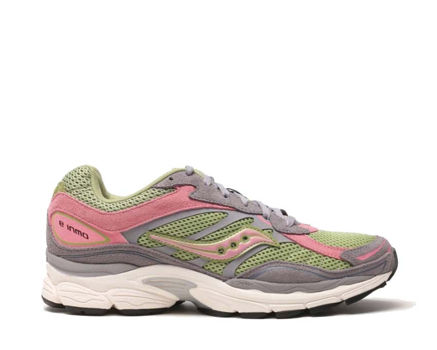 A versatile shoe that can be worn casually Grey / Green / Pink S70740-1 