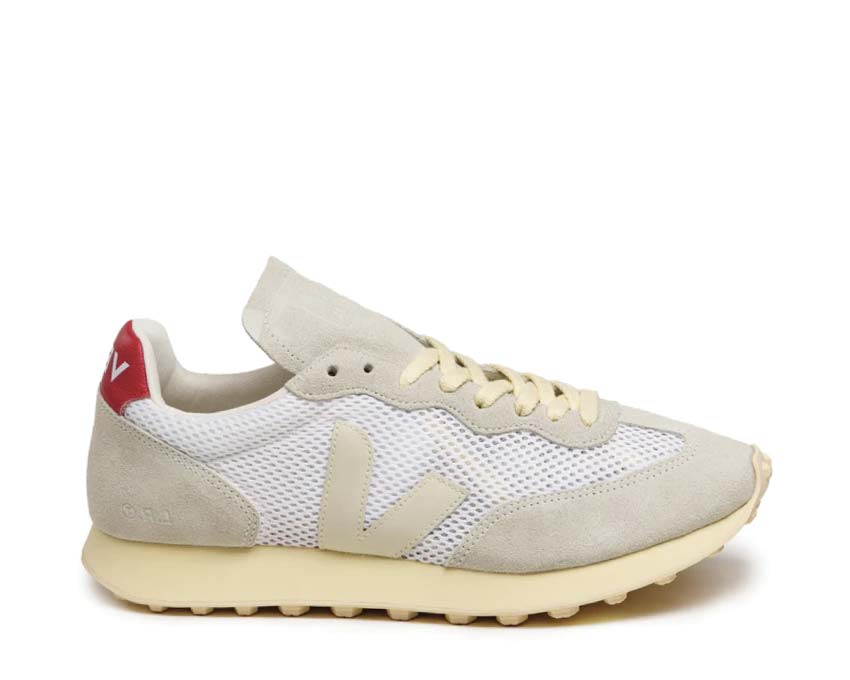 leather sneakers veja shoes extra white camel Lunar / Pierre - Pekin RL2203538B
