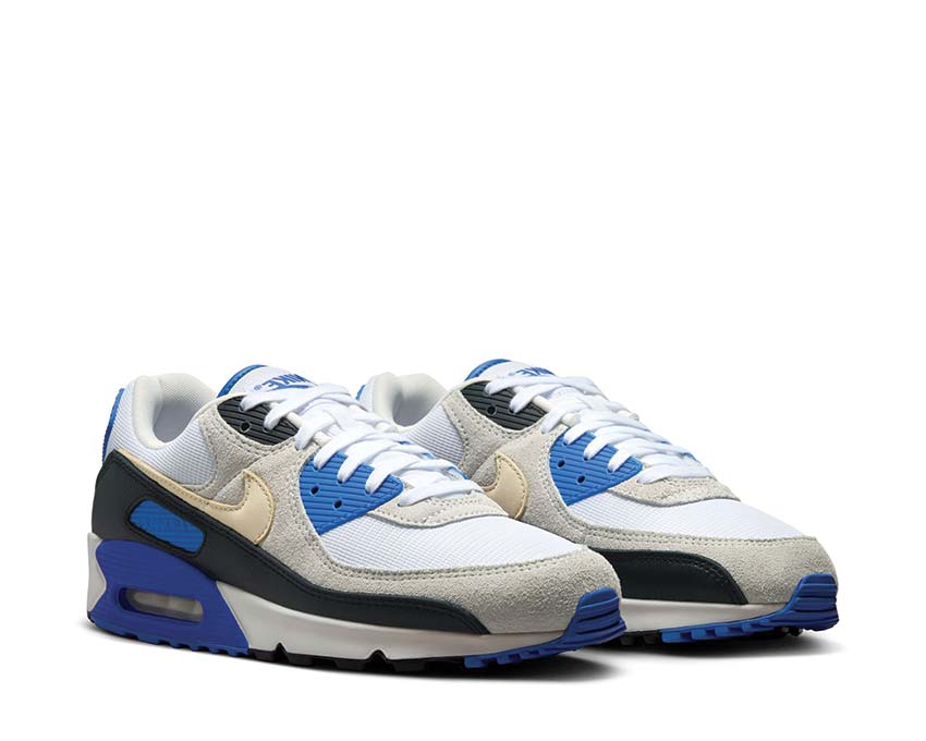 Nike Air Max 90 PRM White / Khaki - Racer Blue - Black HF3449-100