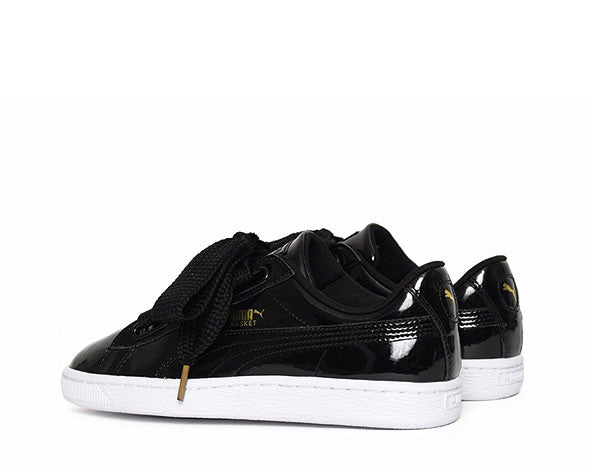 Puma Basket Heart Patent Black