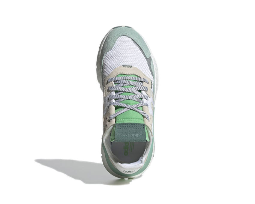Adidas Nite Jogger W White / Aluminium / Green FV1329