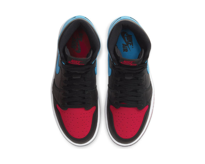 Air Jordan 1 High OG UNC To Chicago Black / DK Powder Blue - Gym Red CD0461-046