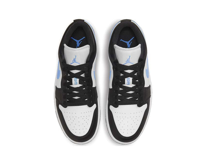 Air Jordan 1 Low Balck / University Blue - White DC0774-041