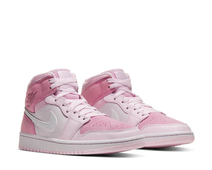 Air Jordan 1 Mid Wmns Digital Pink / White - Pink Foam - Sail CW5379-600