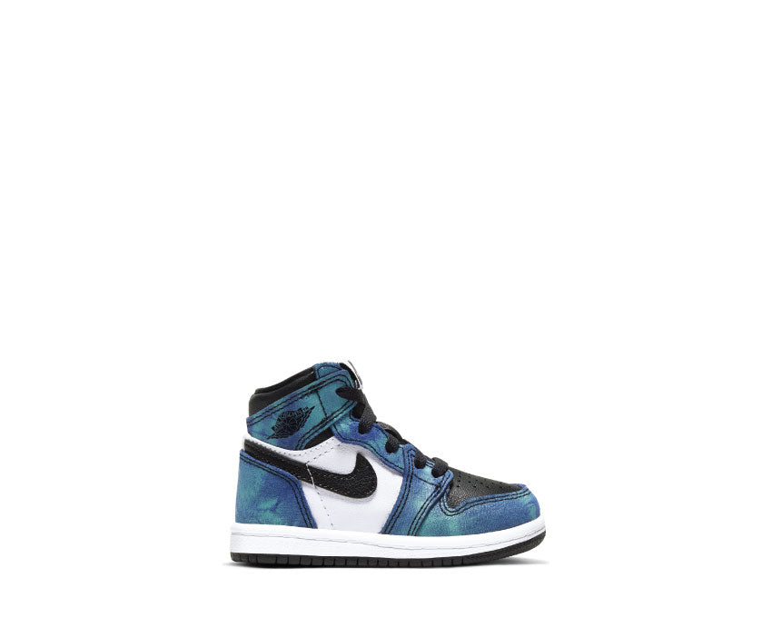 Air Jordan 1 Retro High Tie Dye TD White / Black - Aurora Green CU0450-100