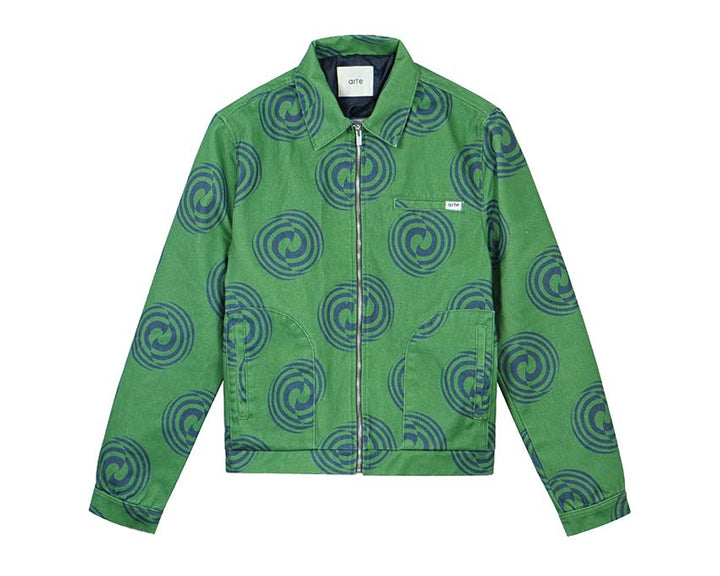 Arte Janco Swirl spot Jacket Green SS22-023J