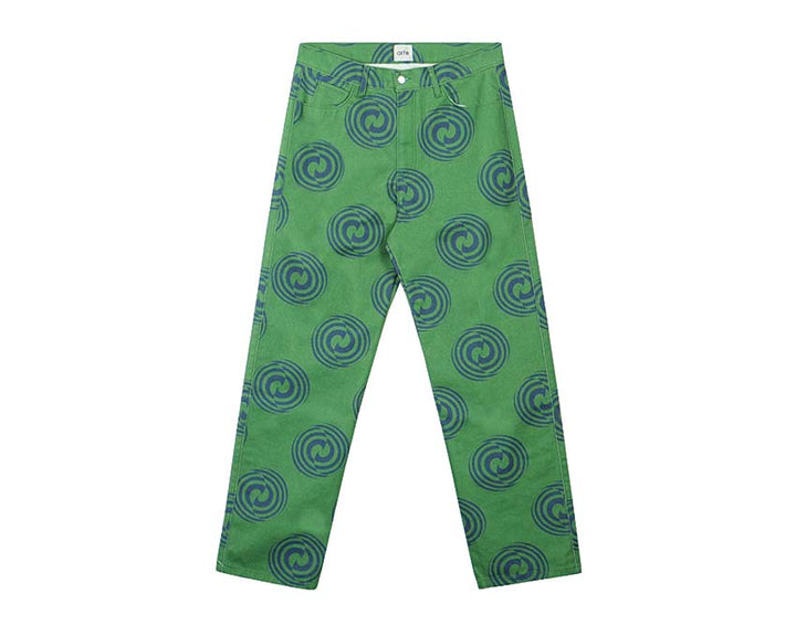 Arte Janco Swirl Pants Green / Navy SS22-024P