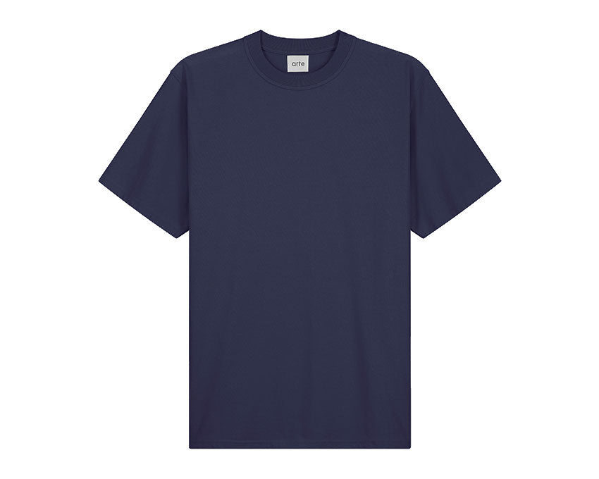 Arte Tissot Back Multi Logo Tee Navy AW21-073T2