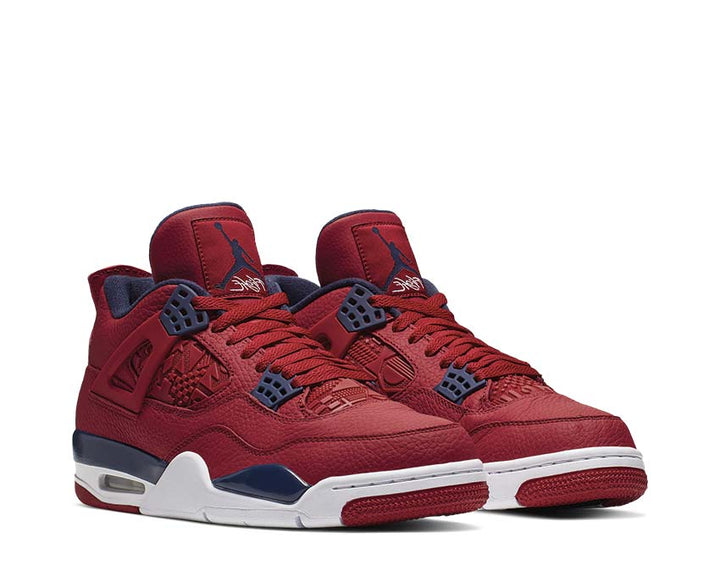 Air Jordan 4 Retro SE FIBA Gym Red / Obsidian - Metallic Gold CI1184-617