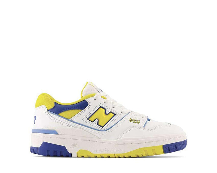 New Balance 550 GS White / Yellow / Blue GSB550CG