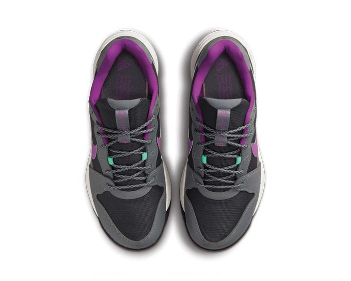 Nike ACG Lowcate Smoke Grey / DK Smoke Grey - Vivid Purple DX2256-002