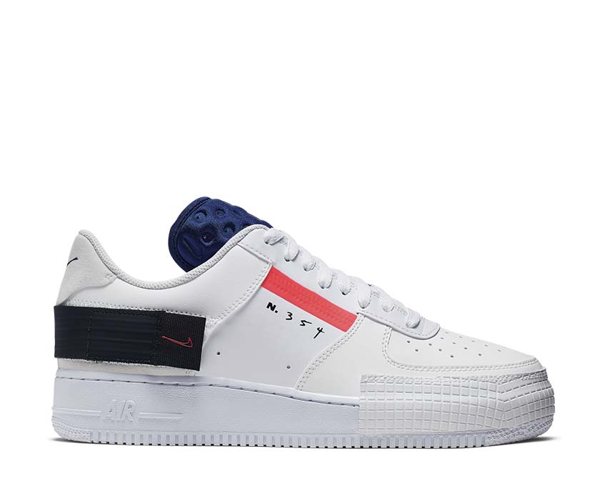 Nike AF1 TYPE Summit White Red Orbit White Black CI0054-100