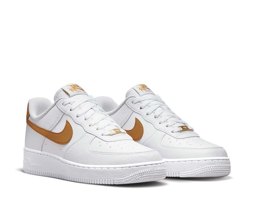 Nike Air Force 1 '07 Next Nature White / Gold Suede - White DN1430-104