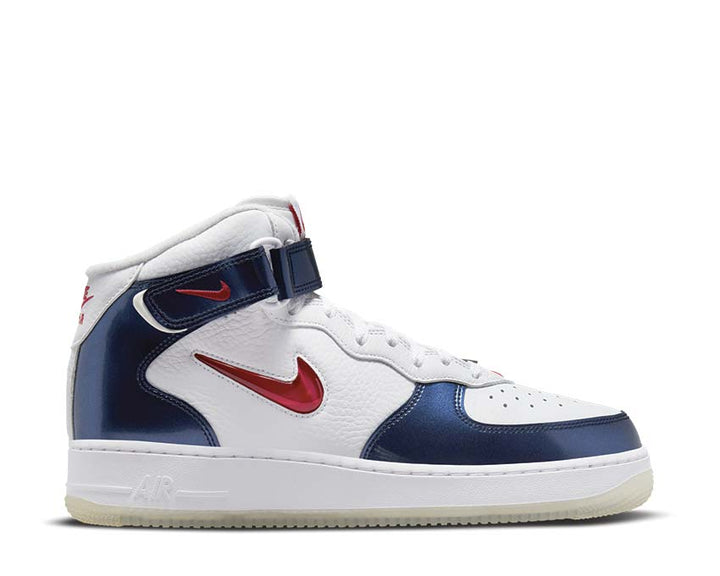Nike Air Force 1 Mid QS White / University Red - Midnight Navy - White DH5623-101