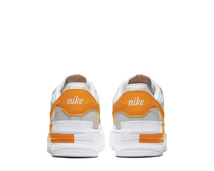 Nike Air Force 1 Shadow Vast Grey / Pollen Rise - Washed Coral - White CQ9503-001