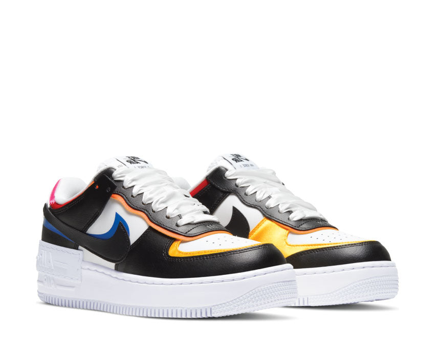 Nike Air Force 1 Shadow White / Black - Pink Glow - Chile Red DC4462-100