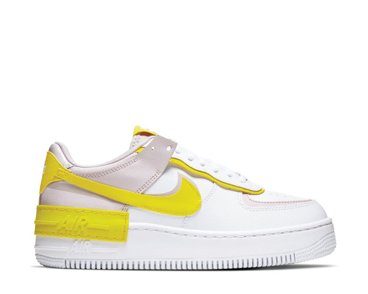 Nike Air Force 1 Shadow White / Speed Yellow - Barely Rose CJ1641-102