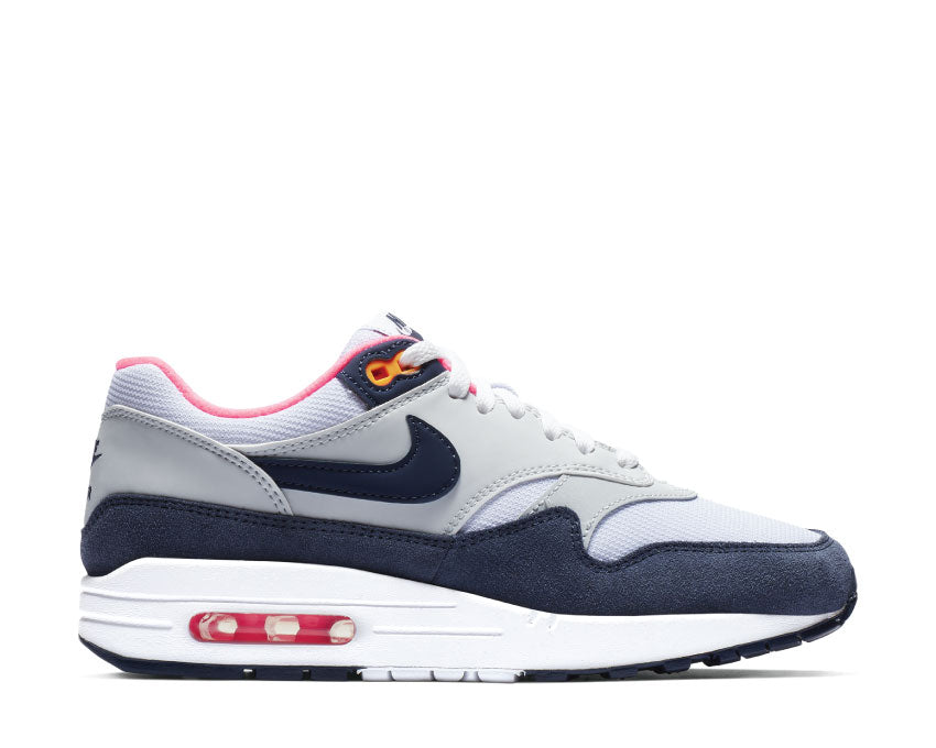 Nike Air Max 1 White Midnight Navy Pure Platinum 319986 116