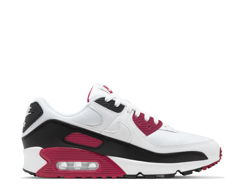 Nike Air Max 90 White / White - New Maroon - Black CT4352-104