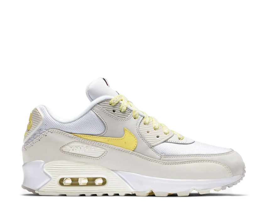 Nike Air Max 90 Premium QS Side A White / Lemon Frost - Light Bone CI6394-100