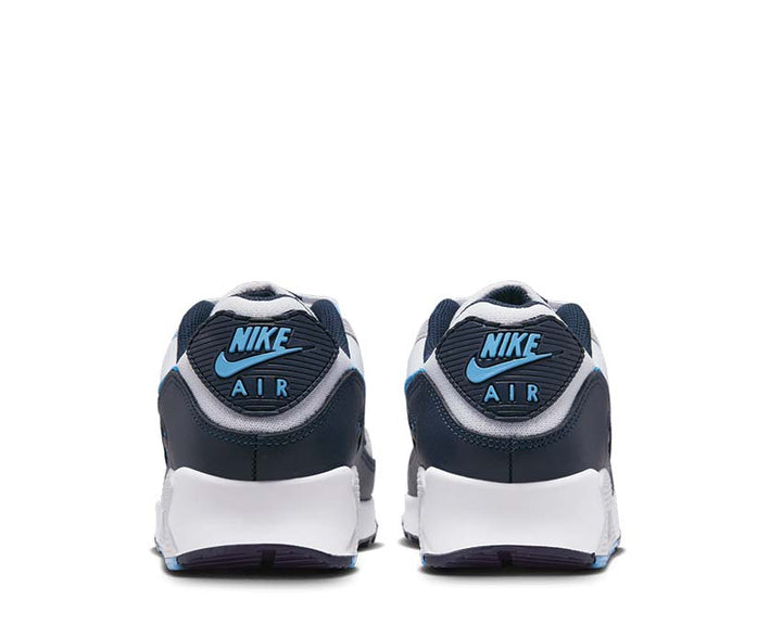 Nike Air Max 90 White / University Blue - Pure Platinum DQ4071-101