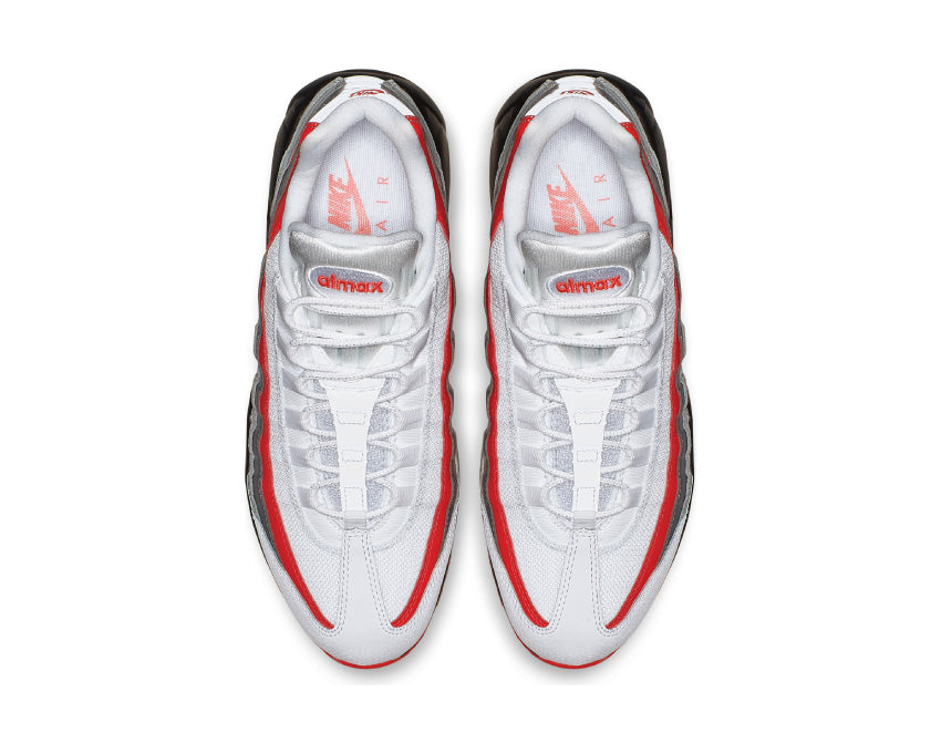 Nike Air Max 95 Essential White Bright Crimson Black Pure Platinum 749766-112