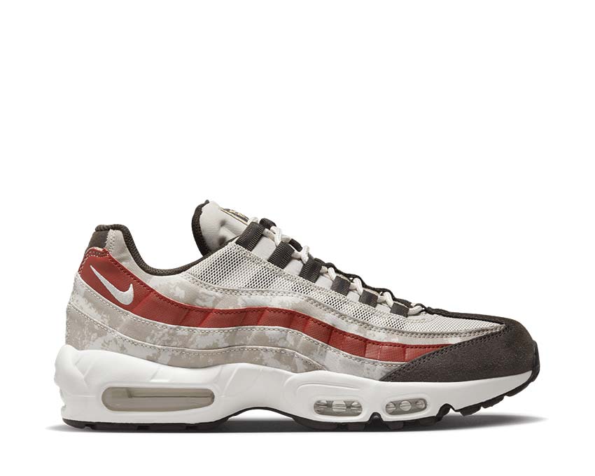 Nike Air Max 95 Light Bone / Summit White - Khaki - Dune Red DQ9016-001