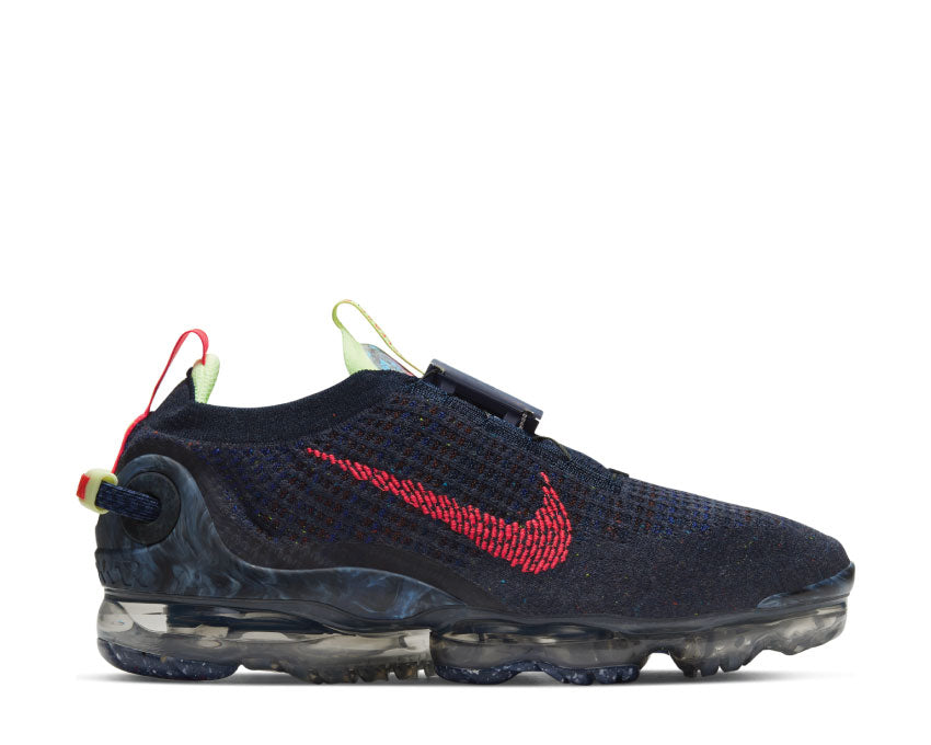 Nike Air Vapormax 2020 Flyknit Obsidian / Siren Red - Barely Volt CW1765-400
